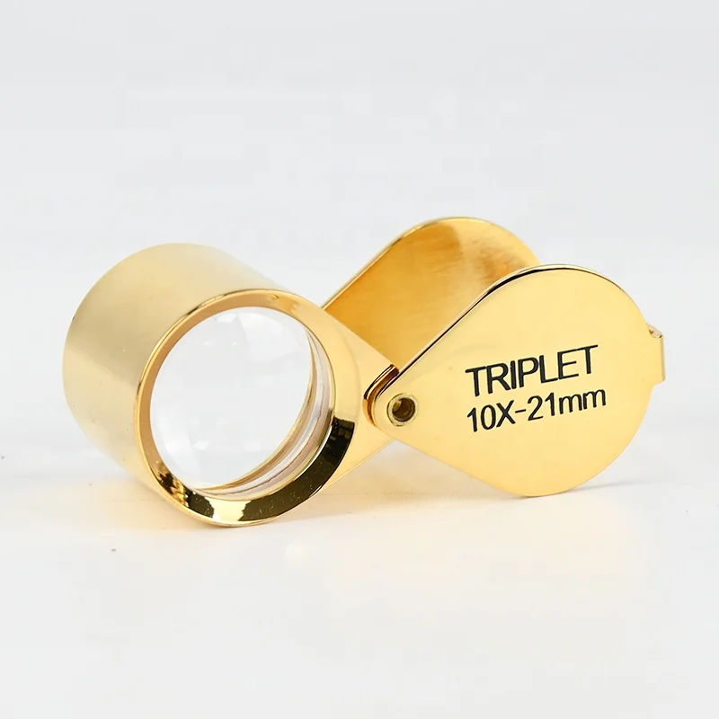 

Top Selling Best Price High Quality LPM-5038C Gold Color Hand Loupe 10x - 21mm