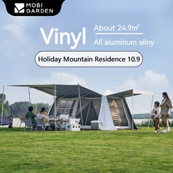 MOBI GARDEN Camping Automatic Tent Holiday Mountain Residence 10.9 Vinyl One Touch 3-6 People Waterproof 4 Season 24.94㎡ Large