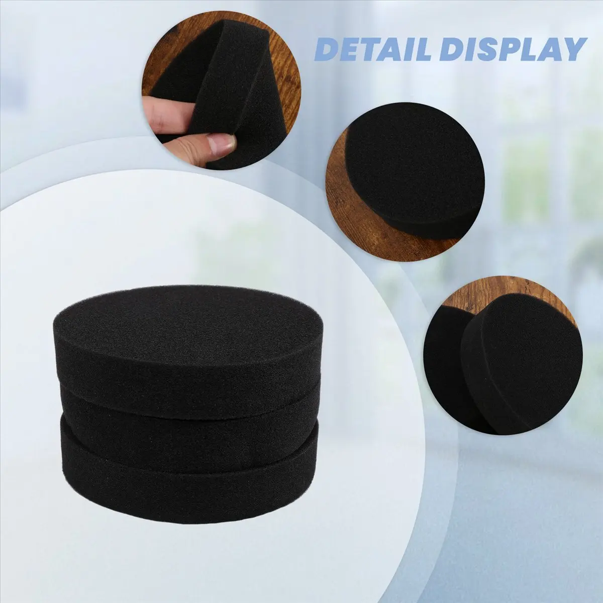 #09Q 3 Pcs Vacuum Foam Filter for Eureka DCF-26 Replacement for 1608225,Vacuum cleaner filter,(sponge)