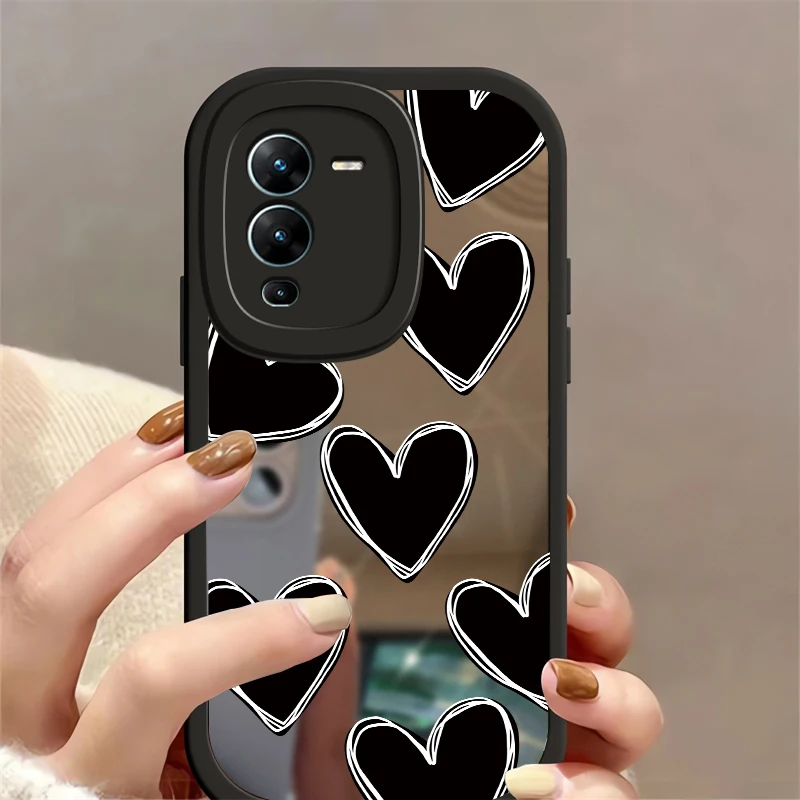 Luxury Makeup Mirror Case For Vivo V25E V25 Pro V27 V72E Shockproof Cover For Vivo V23 V23E V27 V27E S1 Pro S12 S15 Phone Case