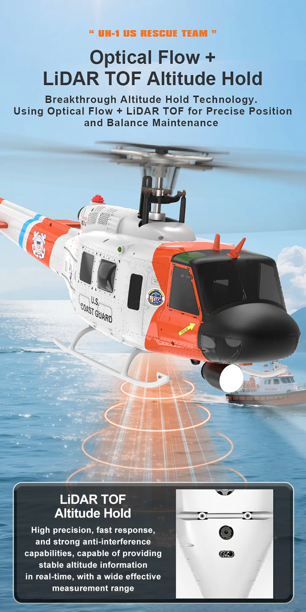 YUXIANG RC Helicopter F07S 2.4G 9CH Gyro GPS Optische Stroom Positionering 5.8G Camera Dubbele Borstelloze Motor 1/34 Schaal RC Vliegtuigen