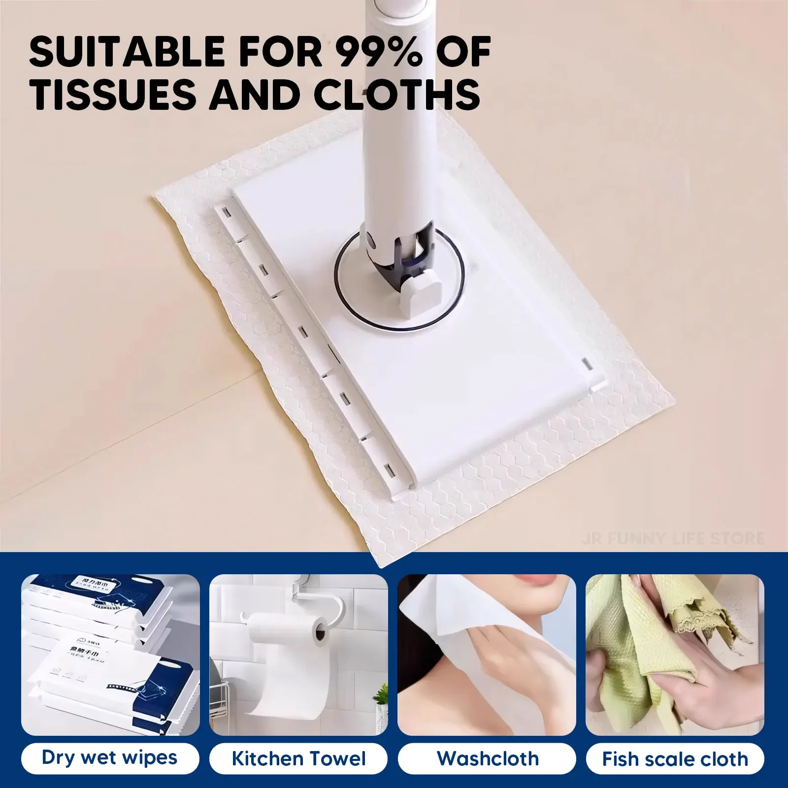 얼굴 수건 걸레 바닥/창문용 핸즈프리 청소 평판 걸레 360 ° 회전 미니 걸레 물티슈 가정용 주방 청소 도구