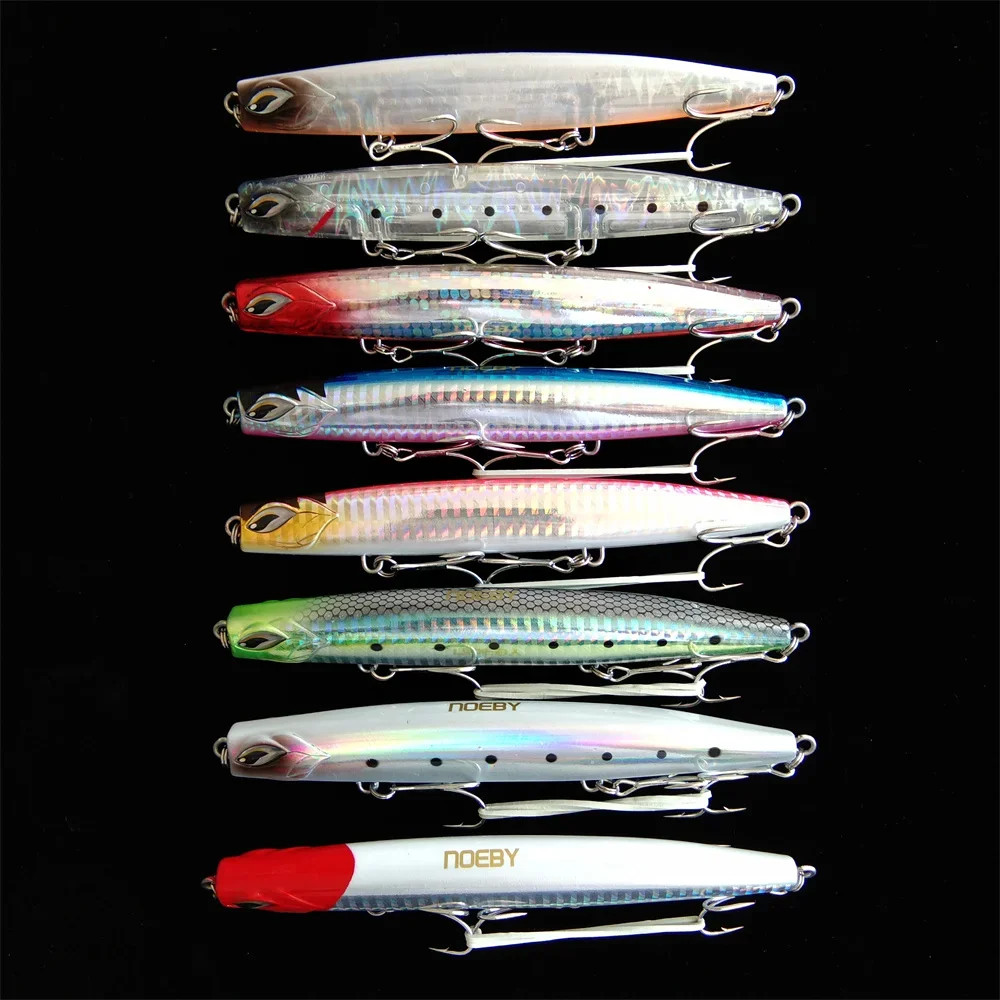 Noeby Stickbait Jig Pencil Fishing Lure 130mm 38g Variable Sinking Shore Cast Jigs Artificial Hard Bait Saltwater Fishing Lure