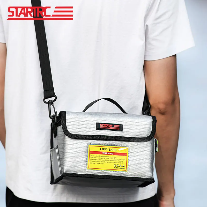 

STARTRC Drone Battery Bag for DJI FLIP/Neo/Mini 4 PRO/Air 3S/2S/Mavic 3/Avata 2/Mini 4K Battery Explosion-proof Safe Storage Bag