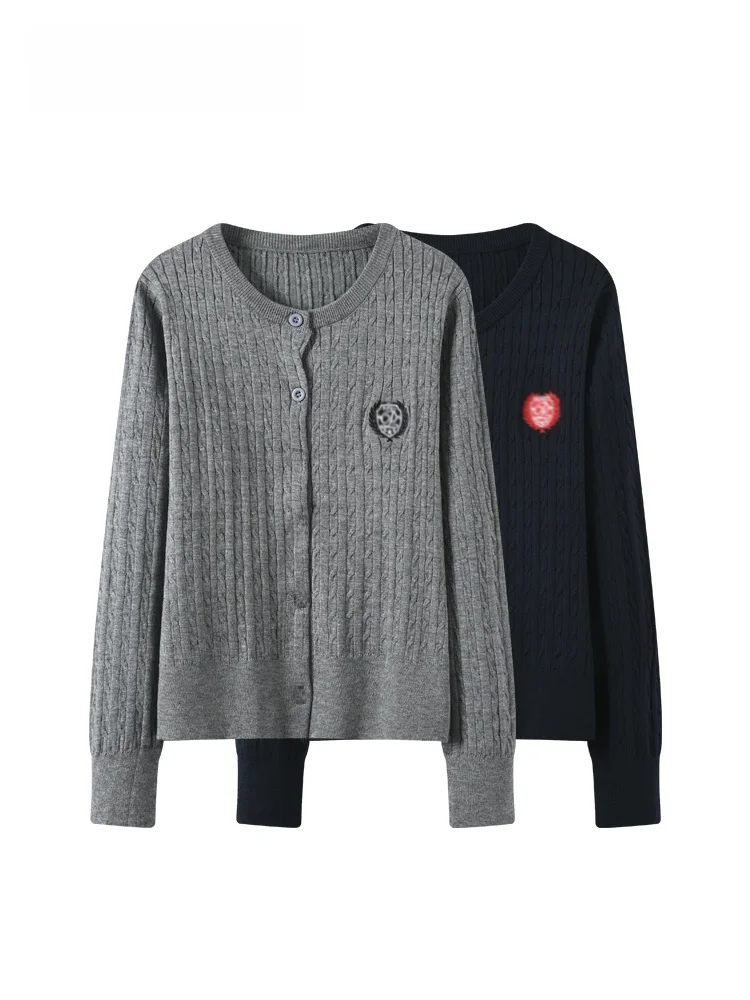 

Большие размеры, длинный све, круглый трикотаж Ne, женская теплая верхняя одежда, осенний сезон, Fley Sister, эффект похудения, шерстяная смесь