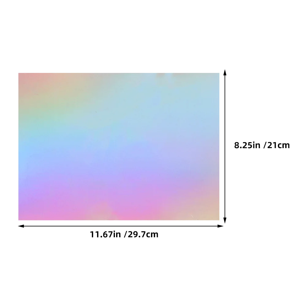 60 قطعة مرآة معدنية البطاقات ورقة قزحي الألوان المجسم احباط ورقة A4 DIY بها بنفسك الحرف بطاقة صنع سجل القصاصات لوازم