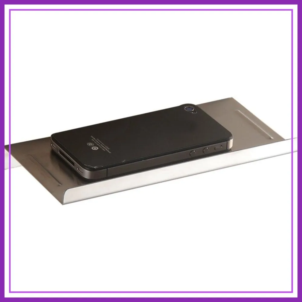 

Wall Mounted Stainless Steel Bathroom Toilet Phone Holder Shelf, Chrome Mirror Polished Anti-Slip