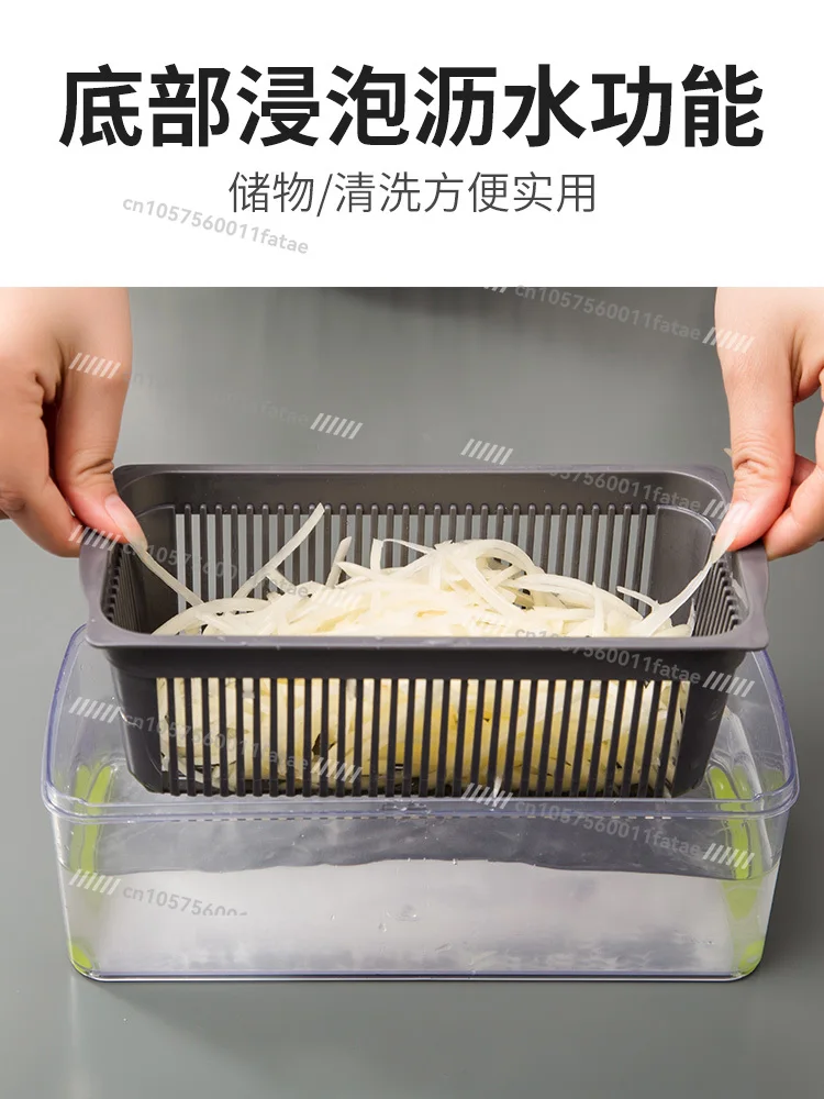 قطعة أثرية متعددة الوظائف لقطع الخضروات، جهاز تقطيع وتقطيع البطاطس المنزلي #5