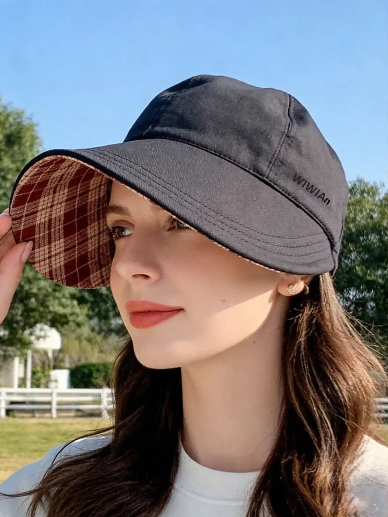 1pc Reversible Women Bucket Hat, Sun Protection, Suitable For Daily Outdoor, Sports, Cycling, Hiking, Beach And Other Scenarios
