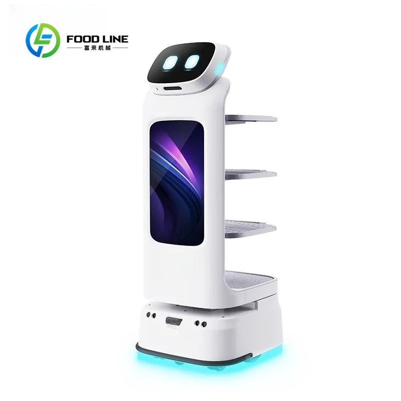 custom Smart Service Delivery Robot for Food & PackageTransport Advanced Mapping Quiet Operation for Restaurants Clinics Hotels