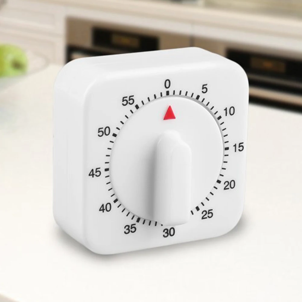 Temporizador de Cocina de 60 Minutos, Temporizador Cuadrado con Alarma para Cocinar, Temporizador Mecánico para Dormir, Reloj, Cronómetro para Reuniones de Oficina, Alarma