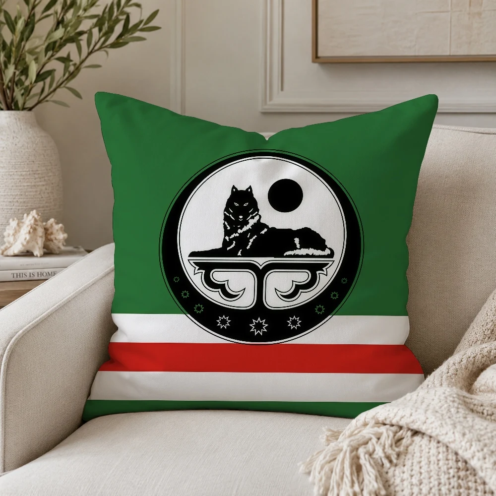 Nation C-Chechnya Pillow Case Plush Pillow Cases Home Decoration Pillow Cover for Sofa Bed Chair Living Room