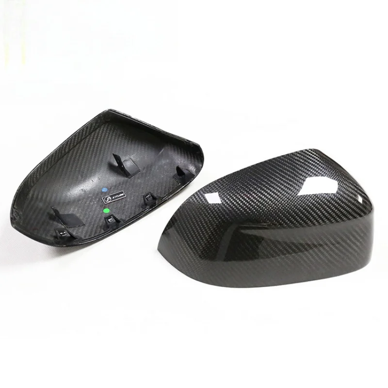 مناسبة لسيارات BMW X3/4/5/6/7 G01/02/05/06/07/08 غطاء مرآة الرؤية الخلفية من ألياف الكربون الجافة