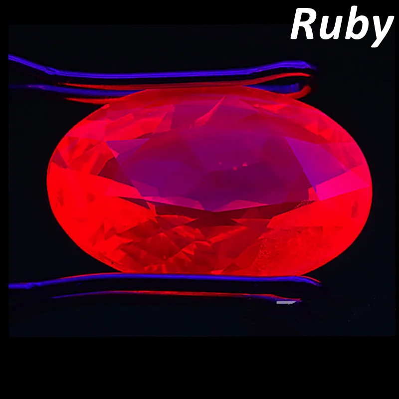 Pretty Ruby Stone Oval Faceted Cut VVS Loose Gemstone Charm Beads for DIY Jewelry Making Precious Stones