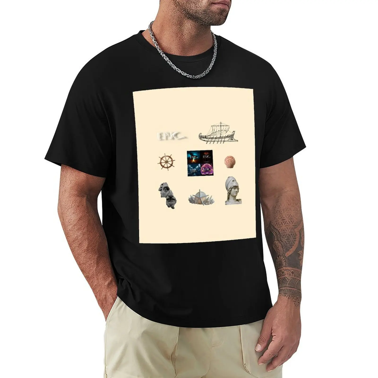 

Epic the musical sticker pack T-Shirt valentines clothes rapper graphic tees compression shirt men