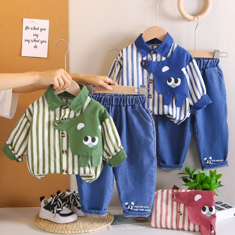 

New Spring Autumn Baby Boys Clothes Children Long Sleeved Shirt Pants 2Pcs/Sets Infant Clothing Toddler Costume Kids Tracksuits