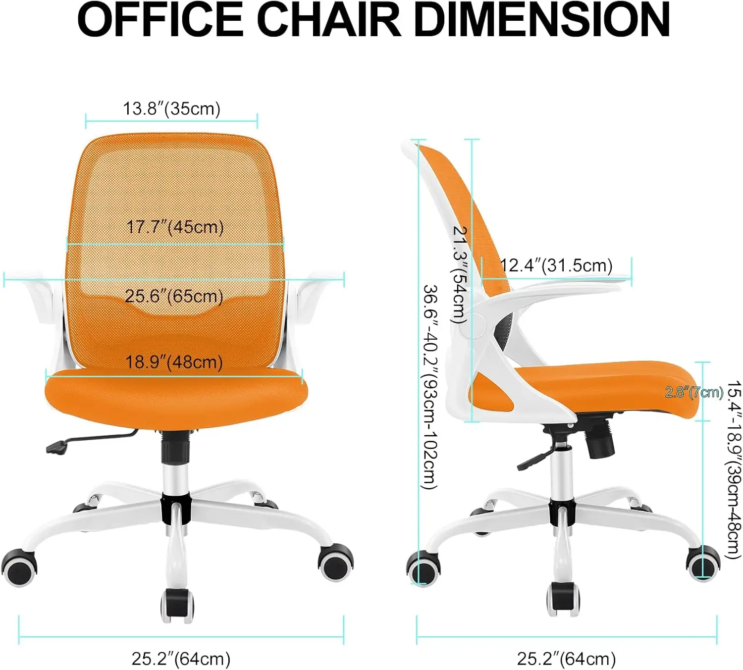 Sedia da ufficio, sedia da scrivania ergonomica, sedia da Computer in rete traspirante, comoda sedia da lavoro girevole con braccioli ribaltabili e regolabile