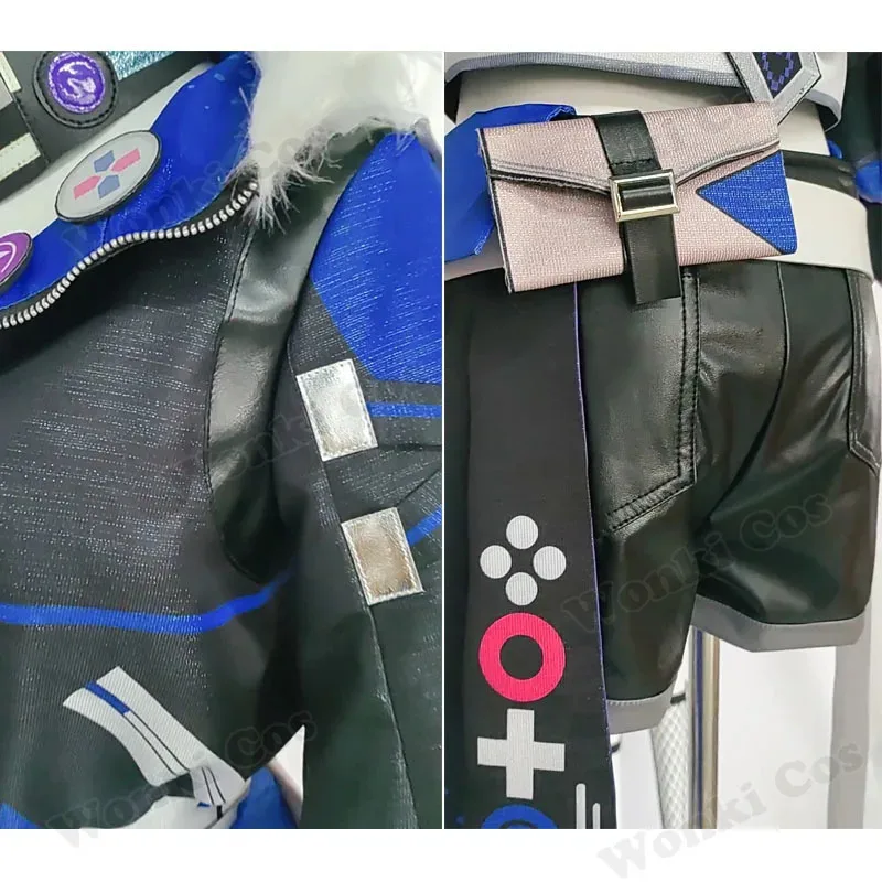 

Silver Wolf Cosplay Costume Wig Hair Star Rail Hunter Silver Wolf Cosplay Women Outfits