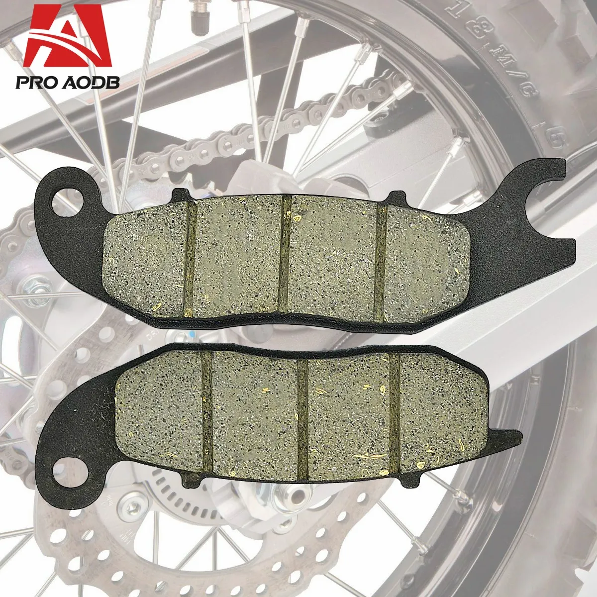 Metal & Brass Alloys Front Rear Brake Pads For HONDA  Motorcycle CT CBR 125 MSX ANF Monkey Wave ERF GROM R For RIEJU RS2 RS3 50