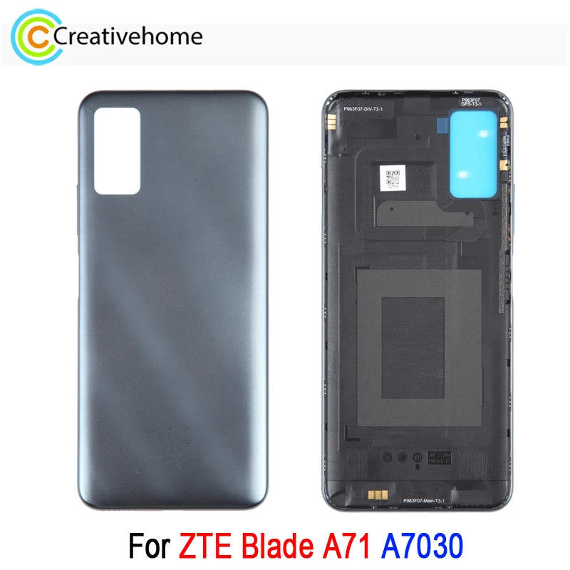 

Rear Cover For ZTE Blade A71 A7030 Battery Back Cover with Logo Repair Spare Part