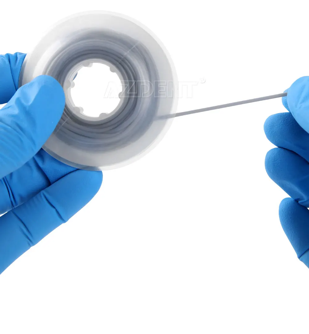 5 m/Rolle AZDENT Dental Kieferorthopädischer elastischer Bogen Drahthülsenschlauch Kunststoffkanüle ID 0,037 Zoll Zahnmedizinmaterial für Zahnärzte – Detail 7