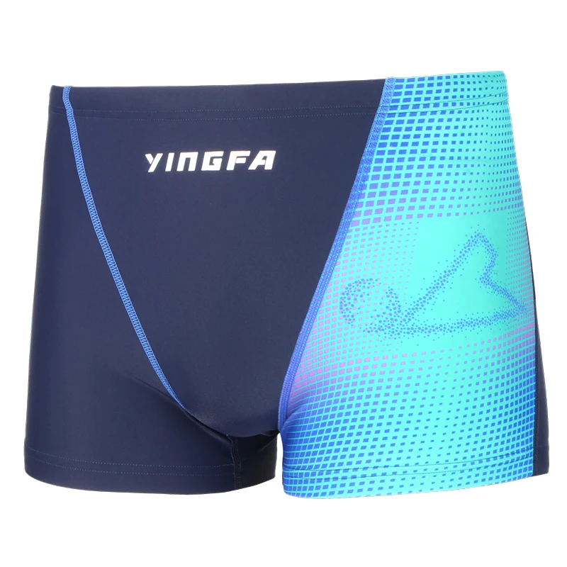 

2025 Man Swimming Short Boxer Trunks Fast Dry High Elastic Fashion Swim Pants High Elasticity Swimming Short Pants