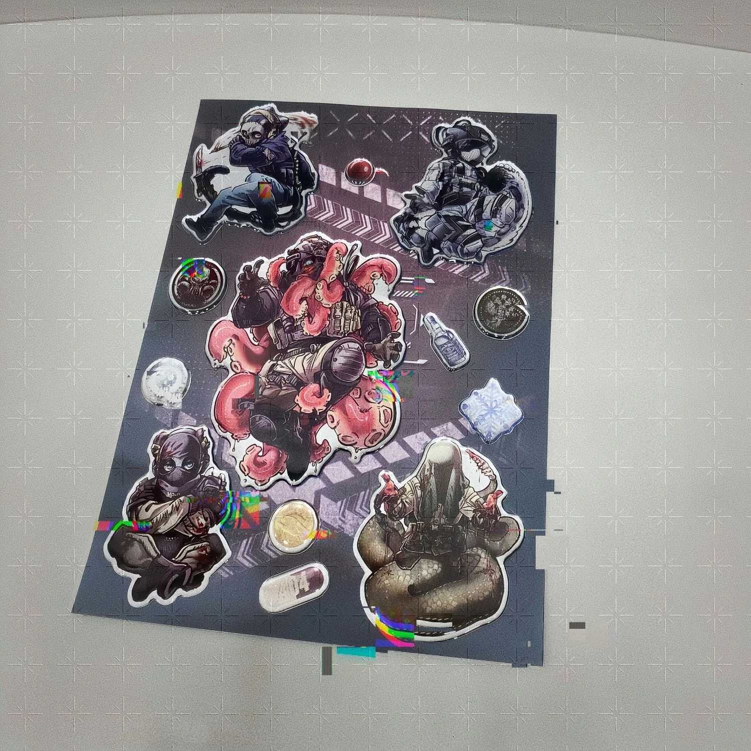 COD Call of Duty Game Cosplay ملصقات كريستال محيطية ملصقات زخرفية فان فالي