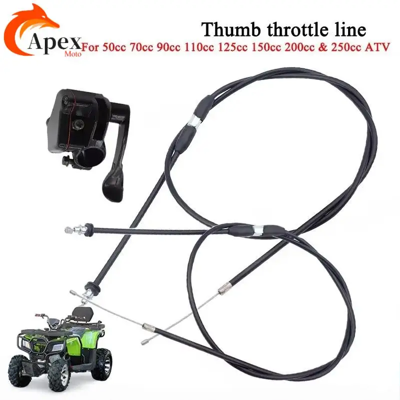 

For Motorcycle ATV Four-Wheel ATV Accessories 50-250cc 22mm Throttle Lever Thumb Controller Thumb Oiler Throttle Cable Handle