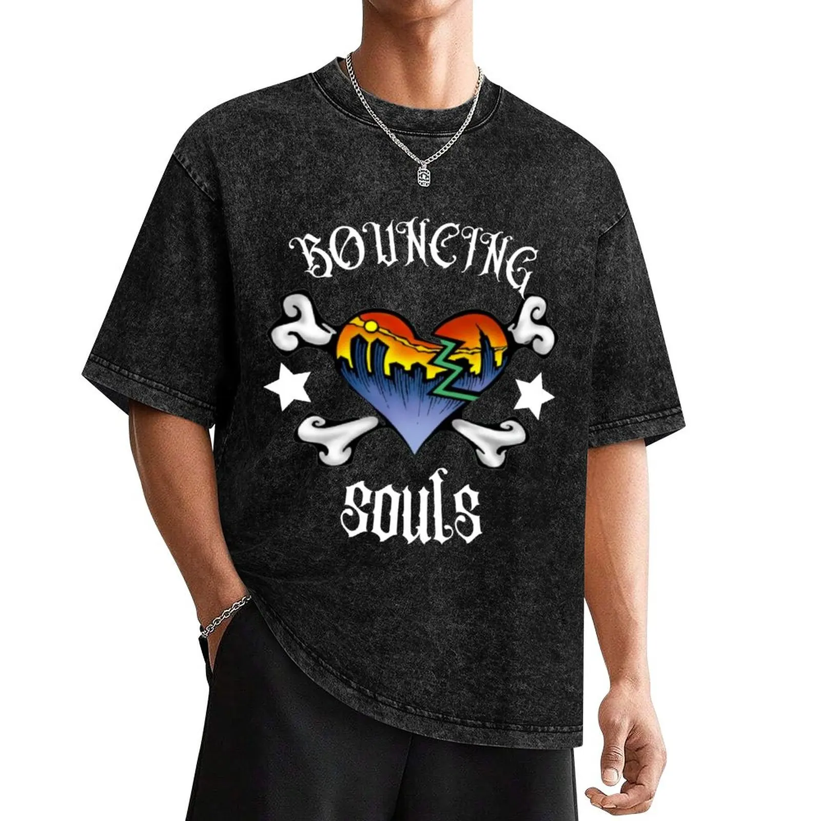 bouncing souls T-Shirt anime clothes Aesthetic clothing quick-drying sublime Men's clothing