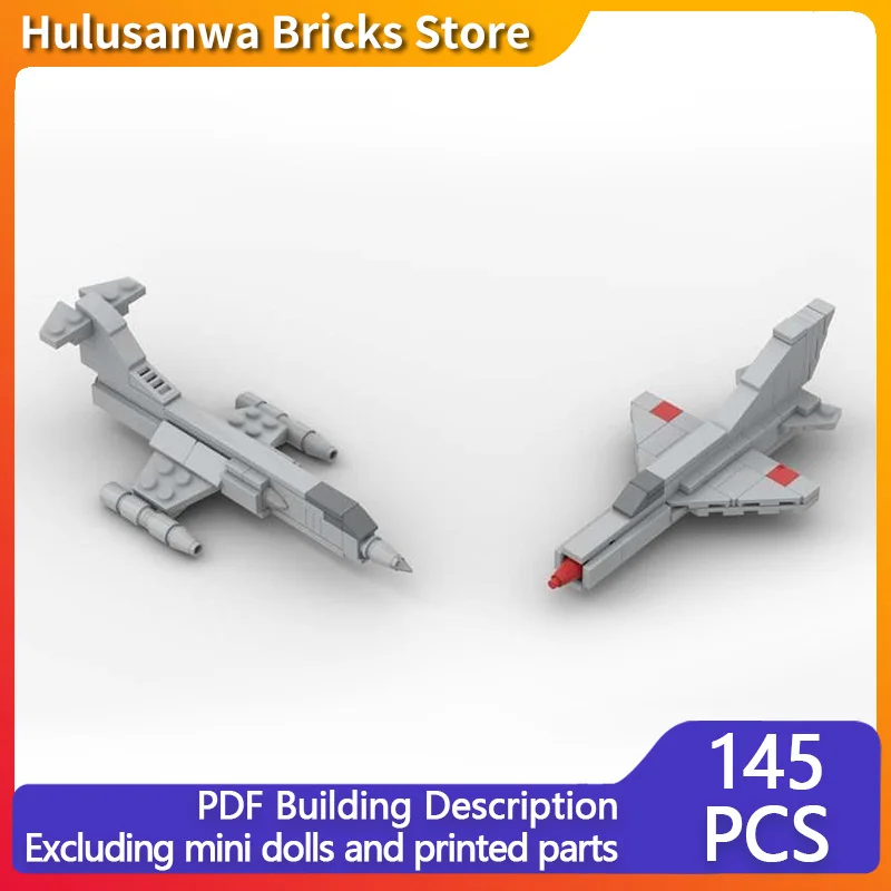 

F-104 и Mig-21 WW2 военные истребители, модель MOC, строительные кирпичи, военное оборудование, модульные технологии, подарки, праздничные детские игрушки