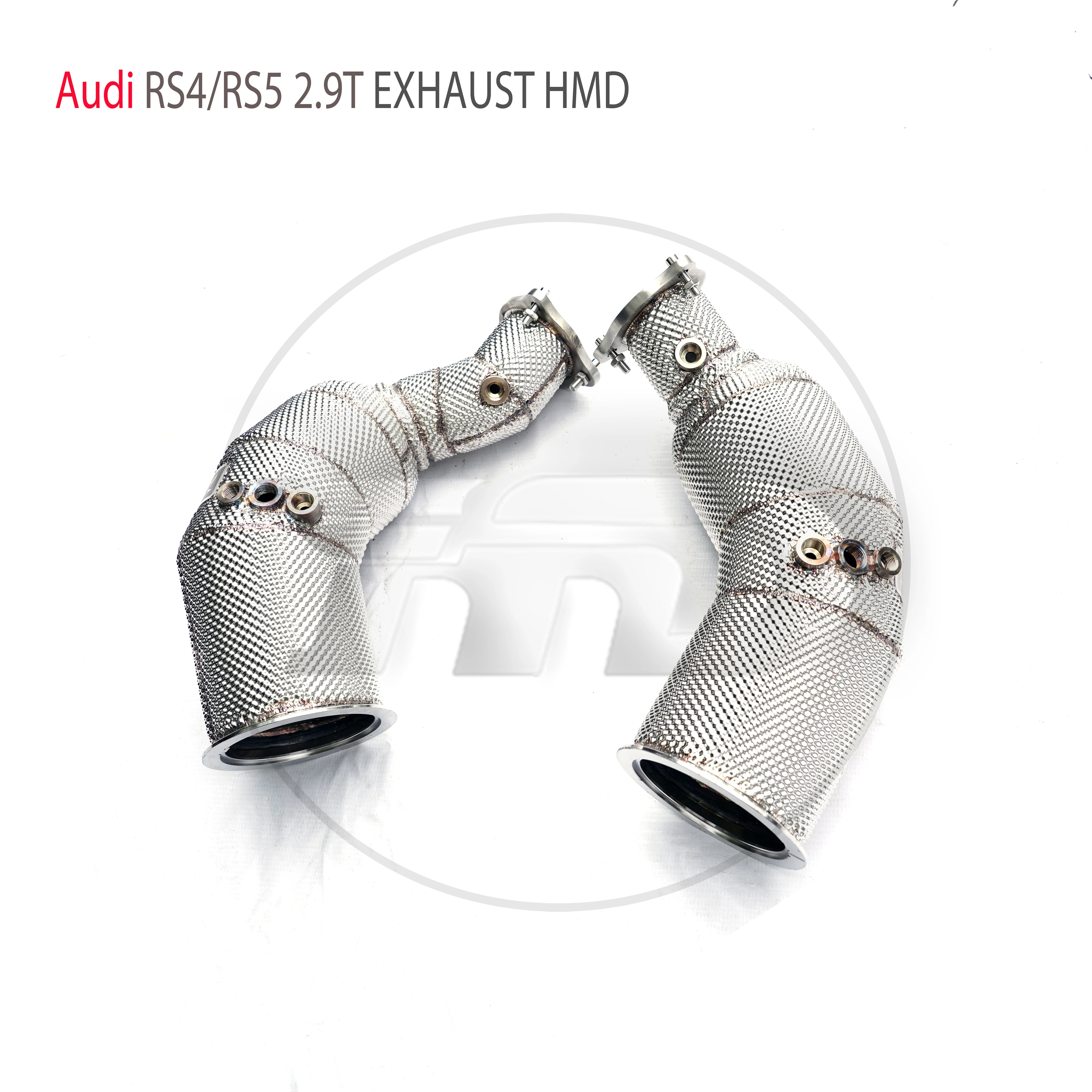 

HMD Exhaust System High Flow Performance Downpipe for Audi RS4 RS5 2.9T Car Accessories With Cat Pipe