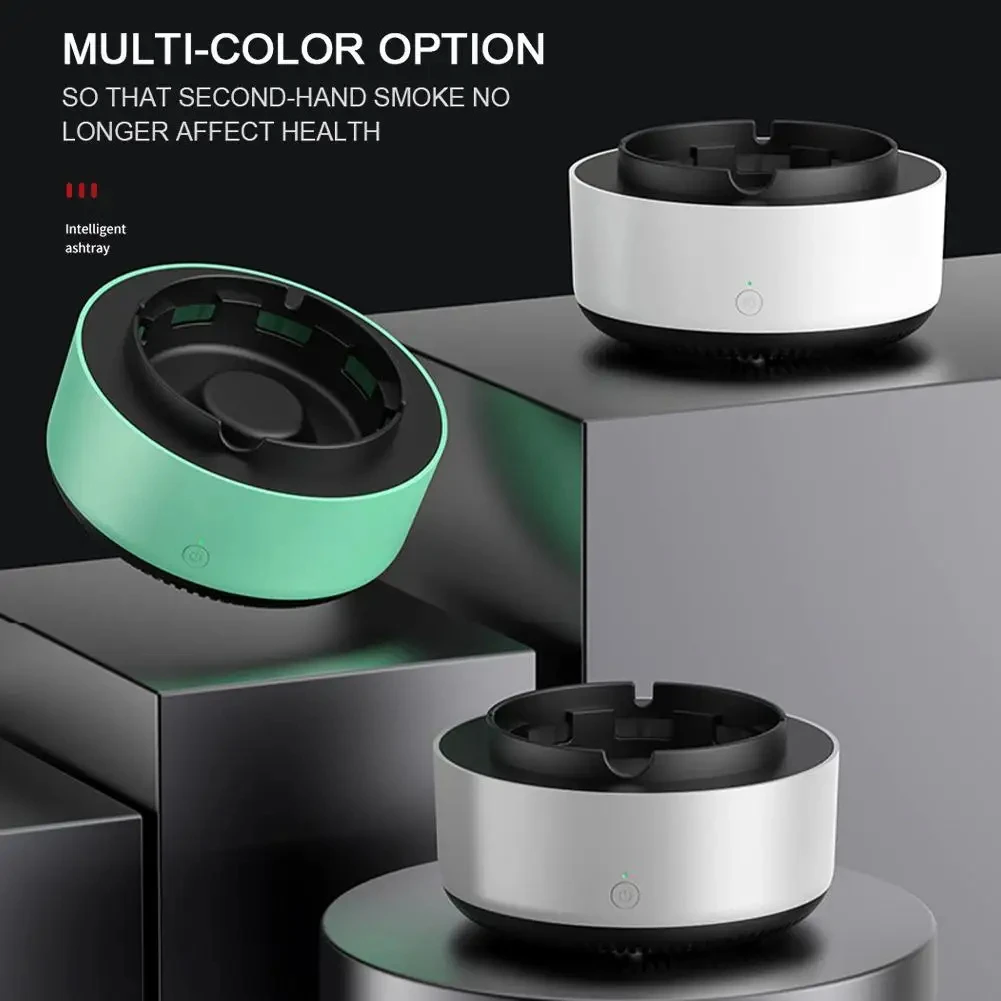 New 2 in 1 Ashtray with Filter Timing Function Automatic Shut-off 360 ° Surround Suction Smart Air Purifier for Home Car Office