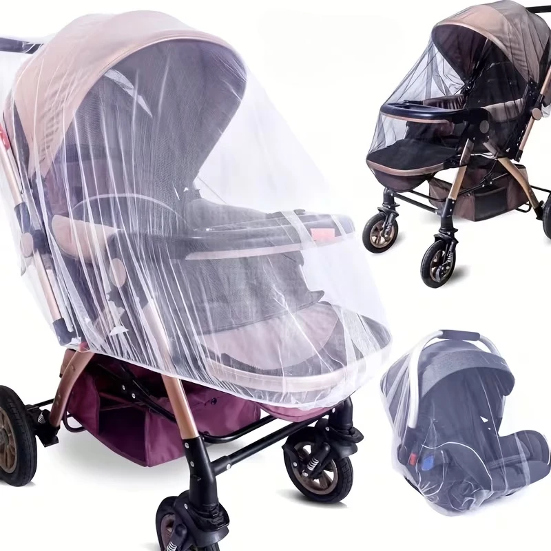 Stroller Mosquito Net, Ultra Fine Dense Mesh Full Cover, Polyester Baby Stroller Insect Protection for Outdoor,Insect Protection