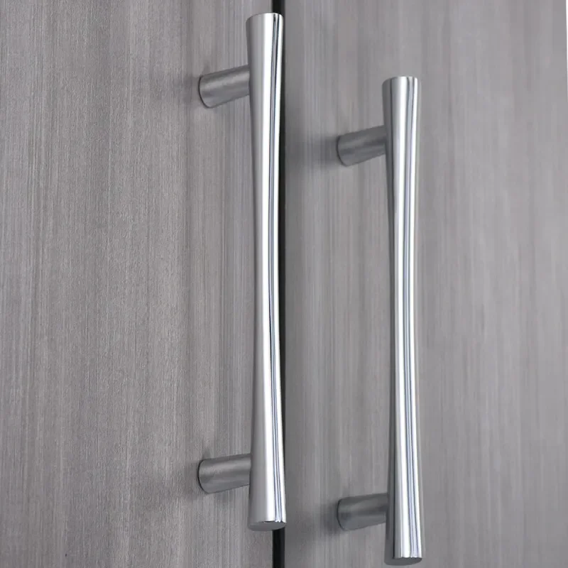 Dresser Furniture Handles Bedroom Drawer Door Knobs Bright Silver Cabinet Drawer Knobs Kitchen Accessories Wardrobe Closet Pulls