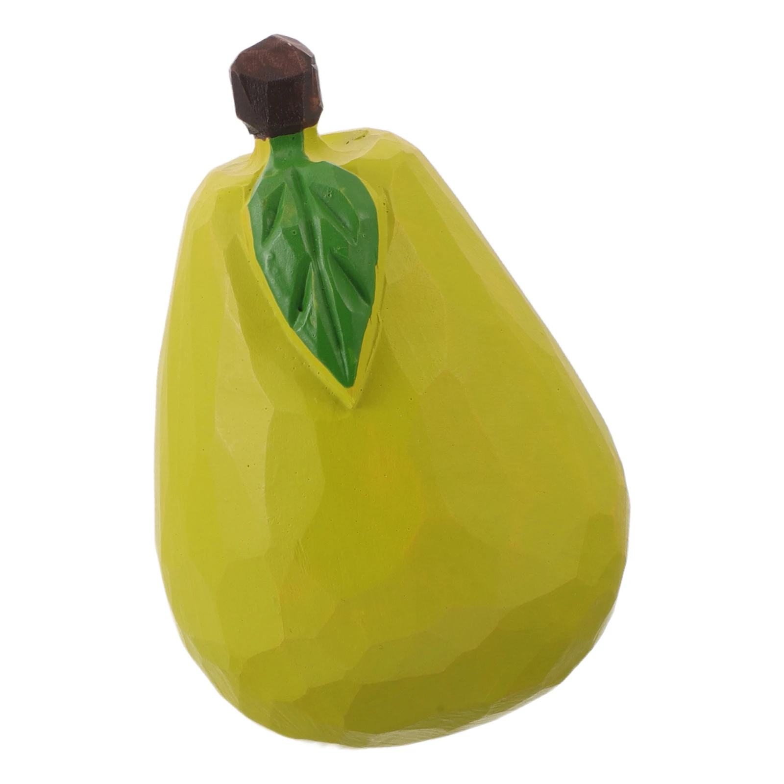

Wooden Carved Pear Ornaments Simulation Fruit Decoration Cabinet Cute Artificial Fruits Themed Crafts Small Table Centerpiece