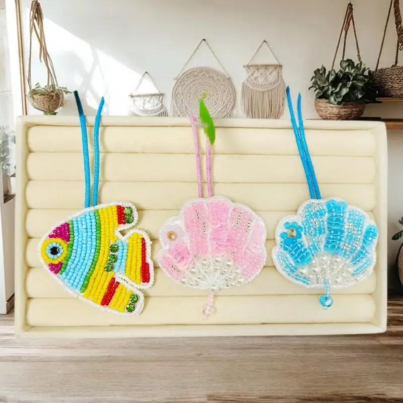 

Crystal Beaded Turtle Shell & Sequin Clownfish Applique Patch for Bag Decor