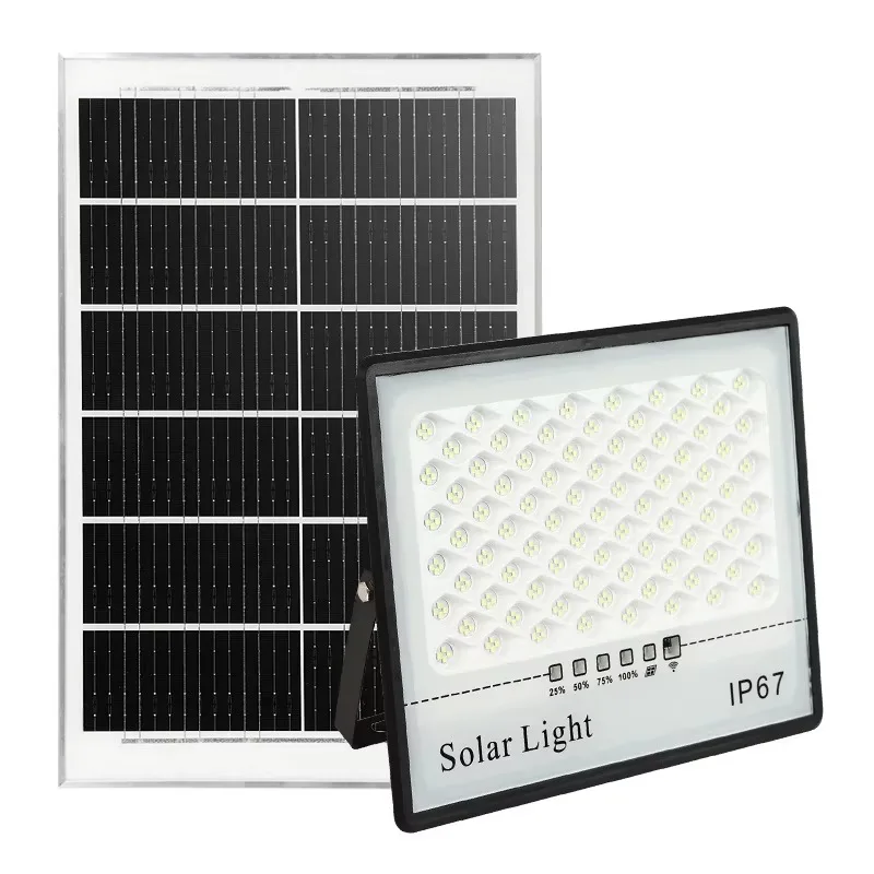 

Integrated Outdoor ABS Floodlight Lamp Waterproof IP67 50W 80W 100W 200W 300W Solar LED FloodLight