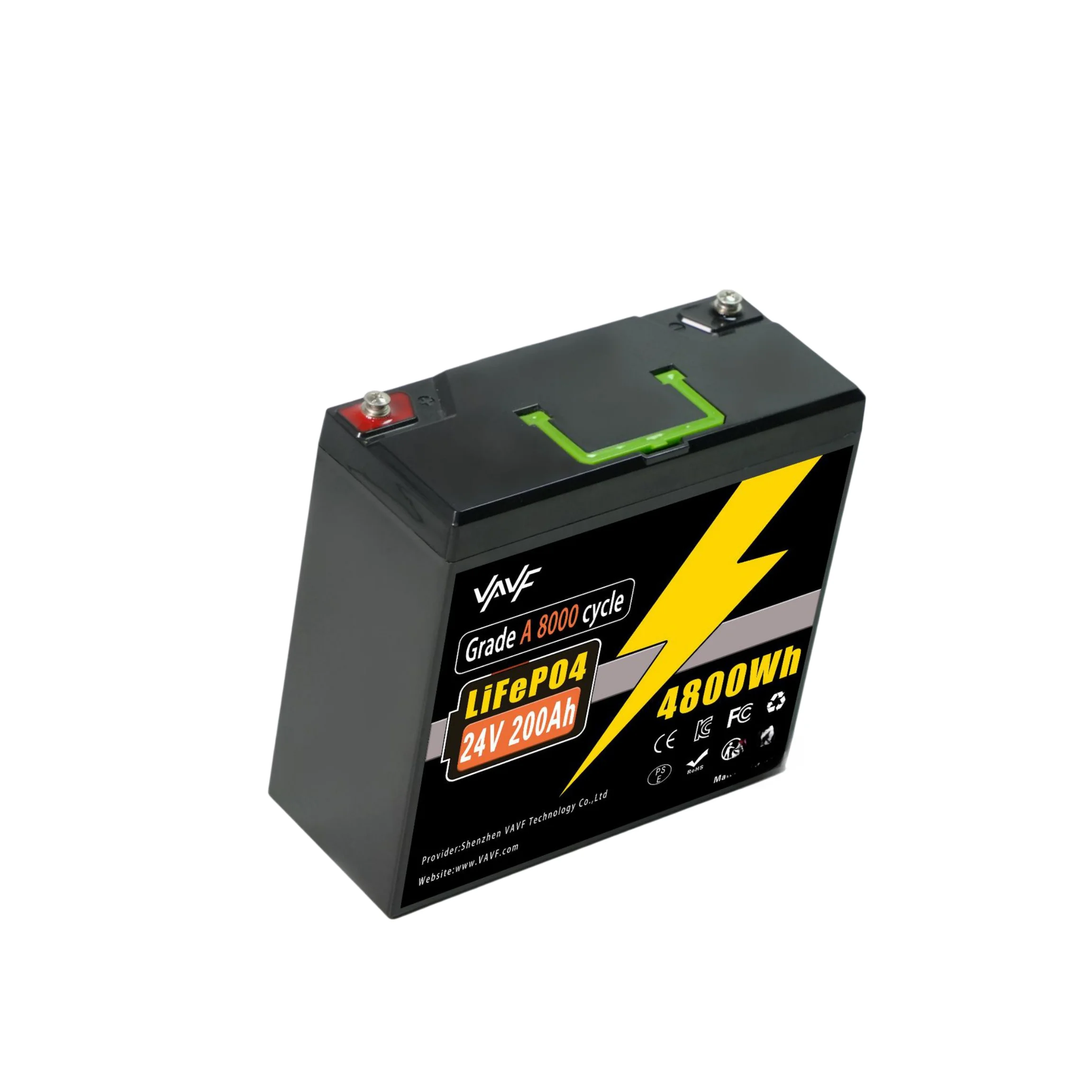 24V 100Ah 200Ah LiFePO4 Battery Low-Temp Protection 4000+ Cycles Perfect for RV Solar Marine Off-Grid Applications