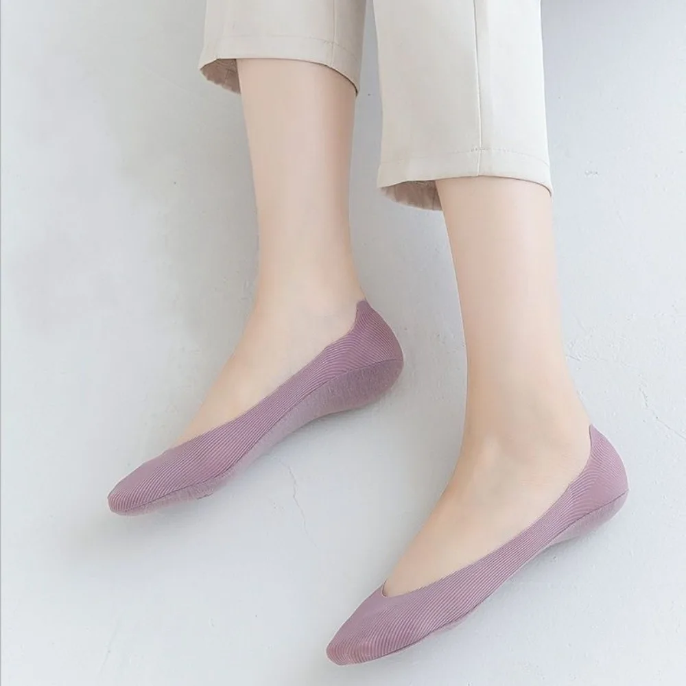 1 Pairs سيليكون المضادة للانزلاق النساء الجوارب القطن أسفل سامسونج غير مرئية قارب الجوارب تنفس المنخفضة قطع الجليد جوارب حريرية الصيف