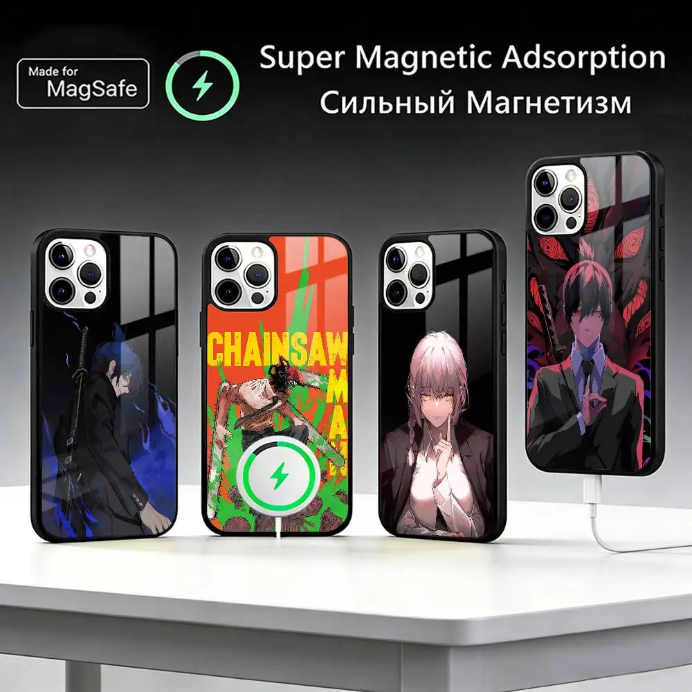 Chainsaw Man-S Anime  Phone Case For iPhone17,16,15,14,13,12,11 Plus,Pro Max, New Magnetic Wireless Charging