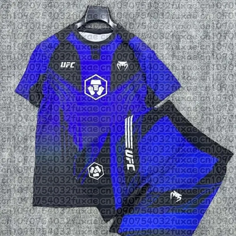 

New UFC Boxing Fighting Training Set for Men and Women, Loose, Breathable, Quick Drying, Sweat Absorbing Children's Sports Set