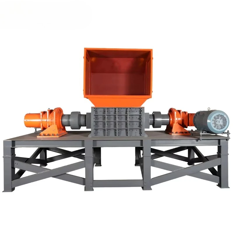 High Torque Single Shaft Plastic Lump Pipe Profile Shredder Machine with Hardened Blades for Recycling Center Factory Use