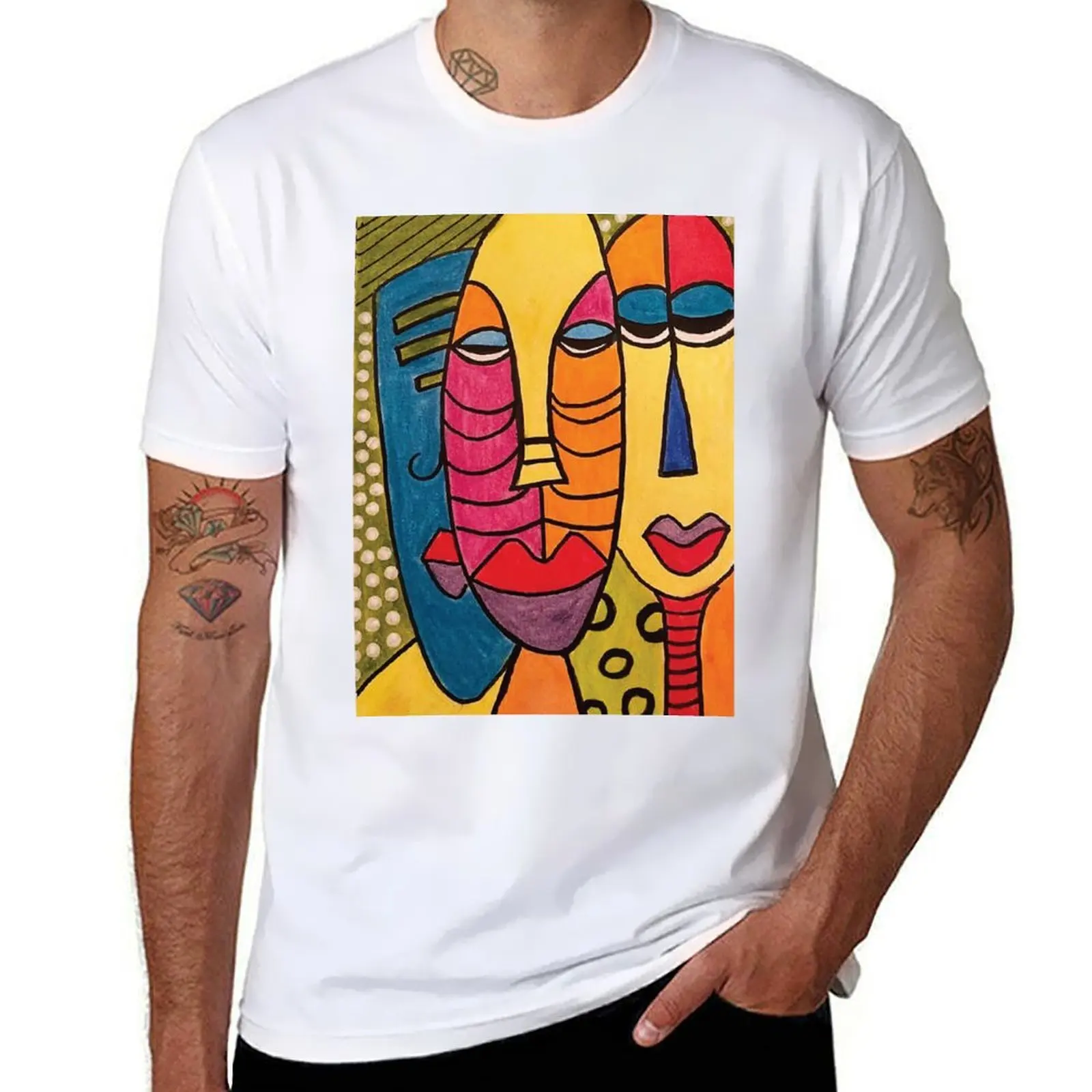 

Футболка с африканским отражением, мужские облегающие хлопковые футболки, комплект футболок