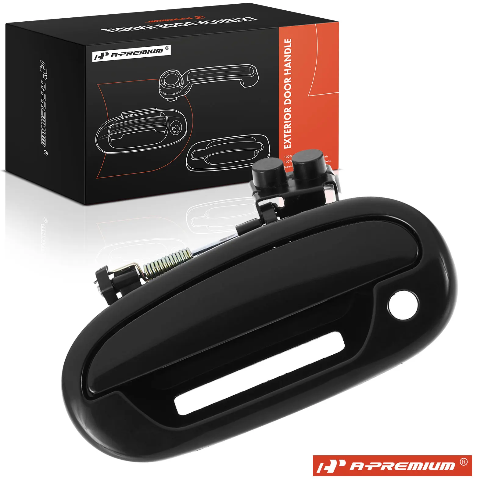 A-Premium Front Driver Side Black Exterior Door Handle w/ Keyhole for Ford F-150 1997-2003 F-150 Heritage 2004 Expedition