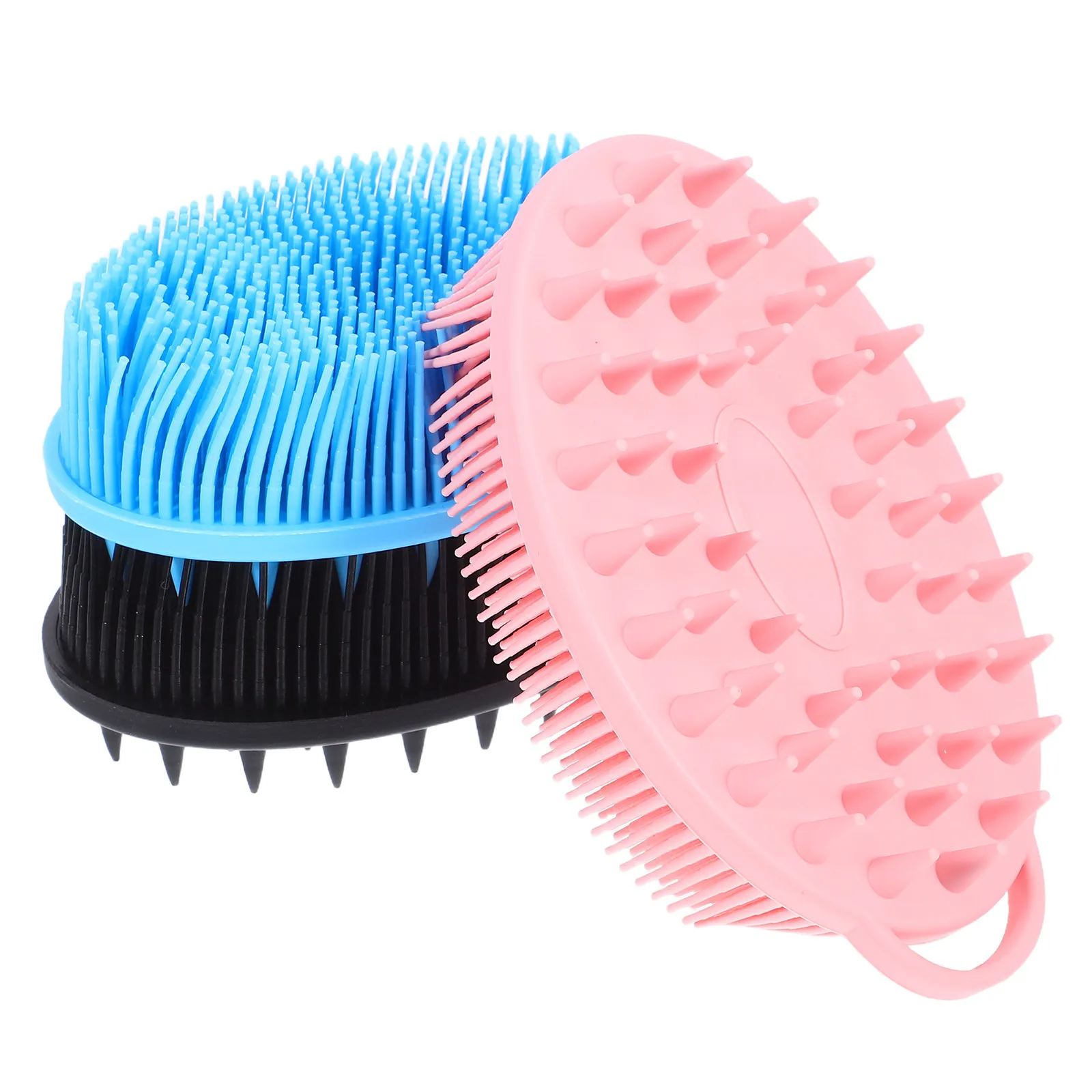 3 Pcs Body Scrubbing Brush Face Exfoliating Cleansing Scrubber Shower Hair Scalp Massager