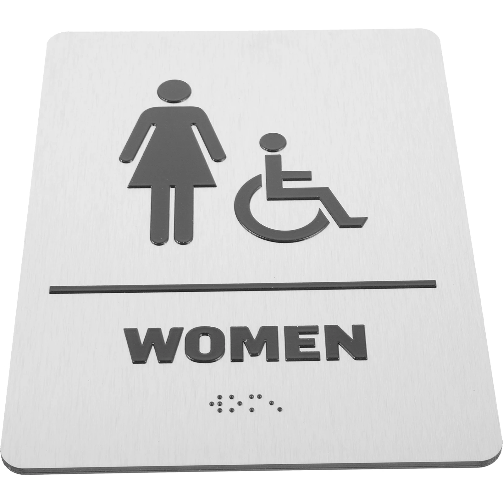 

Blind Text Bathroom Labels Signs For Room Easy Installation Restroom Signs Universal Panel Health Care
