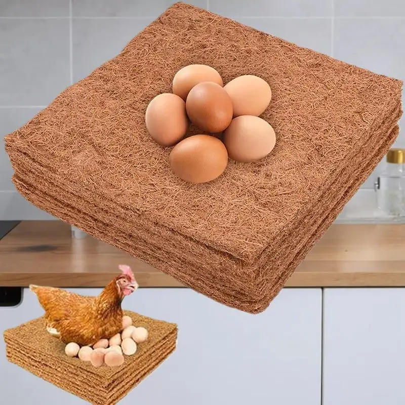 1 قطعة قابلة لإعادة الاستخدام الدجاج الفراش الحصير لوضع البيض صديقة للبيئة ألياف جوز الهند الدجاج التعشيش منصات حظيرة الدواجن التعشيش منصات