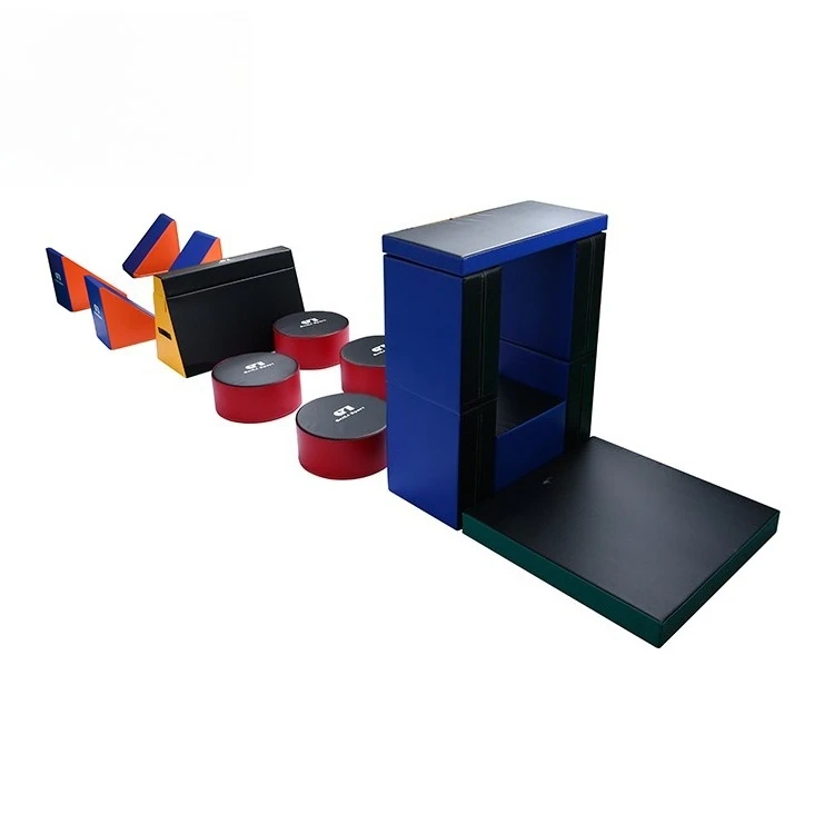 Set per bambini Parkour con copertura in PVC e schiuma per ostacoli
