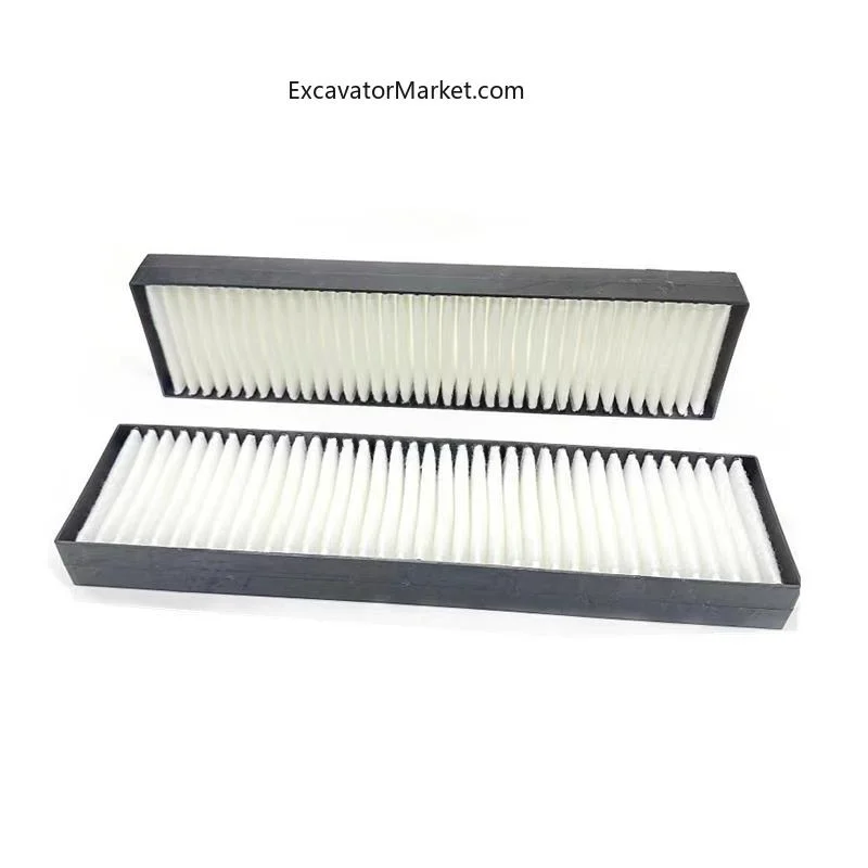 For Doosan Daewoo DX55 60-9C New built-in external air conditioning element Filter mesh High quality parts Excavator Parts