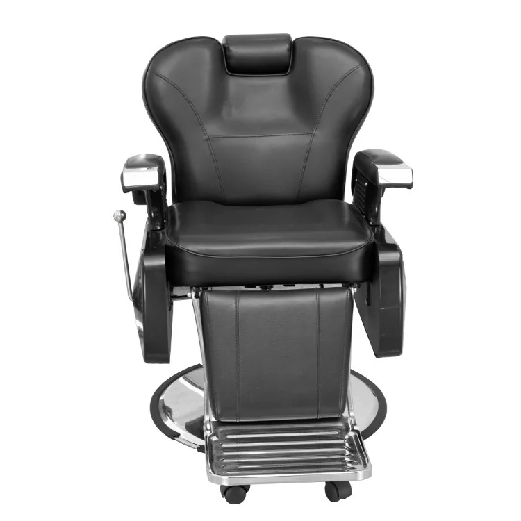 

#Salon barber chair, adjustable hydraulic barber chair, leather barber shop chair